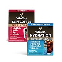 VitaCup Instant Slim Coffee 10Ct & Hydration 10Ct