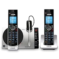 VTech Connect to Cell DS6771-3 DECT 6.0 Cordless Phone - Black, Silver, 6.9