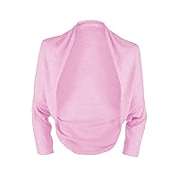 Shorts of Hawick Ladies 100% Cashmere Wrap Sweater - Light Pink - Made to Order - Handmade in Scotland by Love Cashmere RRP $450