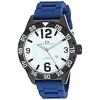 Oceanaut Men's 'Aqua One' Quartz Stainless Steel and Silicone Watch, Color:Blue (Model: OC2714)