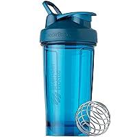 Shaker Bottle Pro Series Perfect for Protein Shakes and Pre Workout, 24-Ounce, Ocean Blue