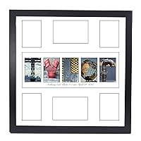 Personalized Children?s Guest Registry with 6 Opening Name Collage, 20 by 20 inch Frame Included for Newborn,