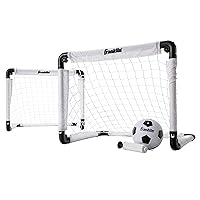 Franklin Sports Kids Mini Soccer Goal Set - Backyard/Indoor Mini Net and Ball with Pump - 22