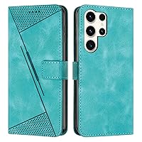 Cell Phone Flip Case Cover Compatible With Samsung Galaxy S24 Ultra Wallet Flip Phone Case Card Slot Holder Flip Cover Phone Case Wrist Strap Phone Case Compatible With Samsung Galaxy S24 Ultra ( Colo
