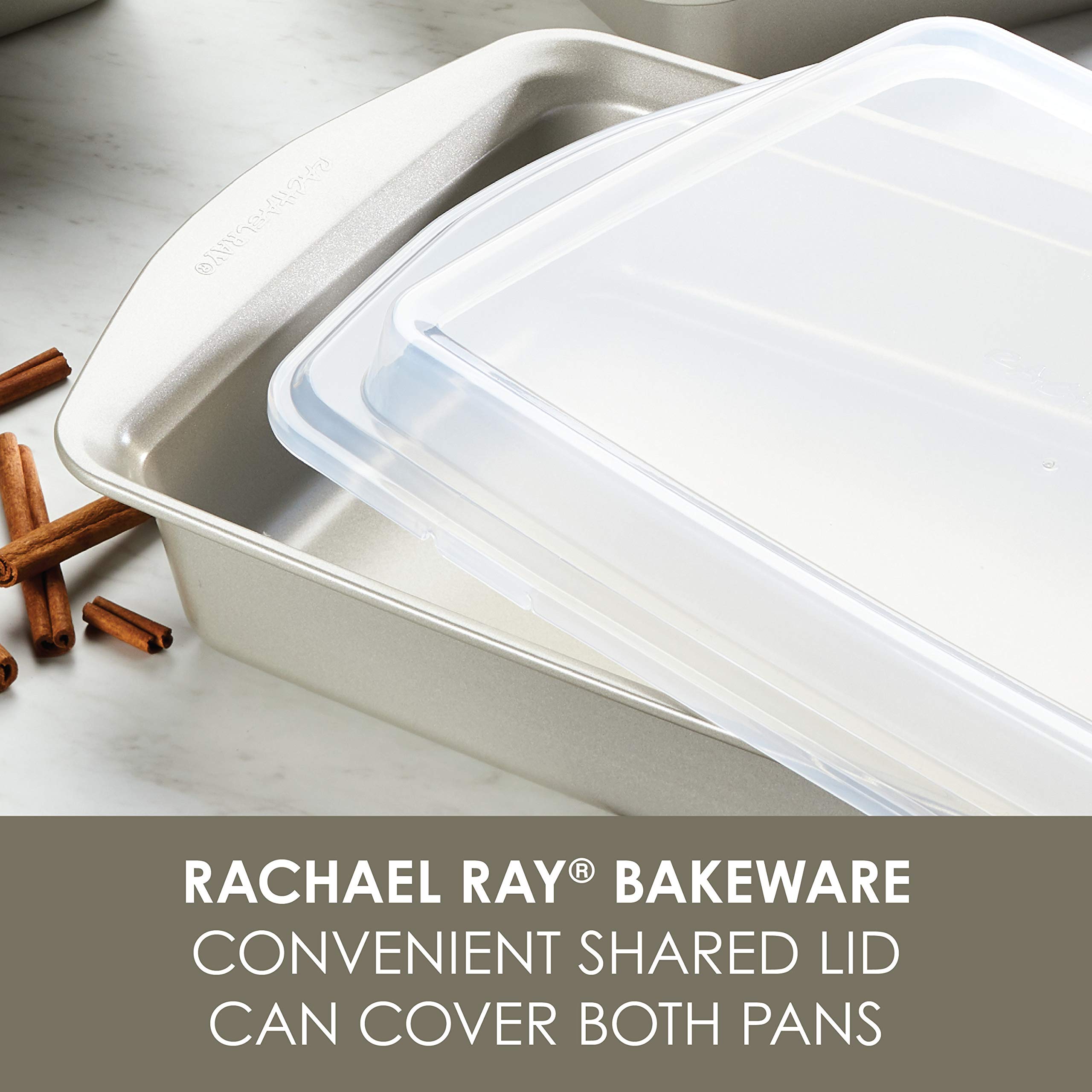 Rachael Ray 3-Piece Steel Bakeware Set, Silver