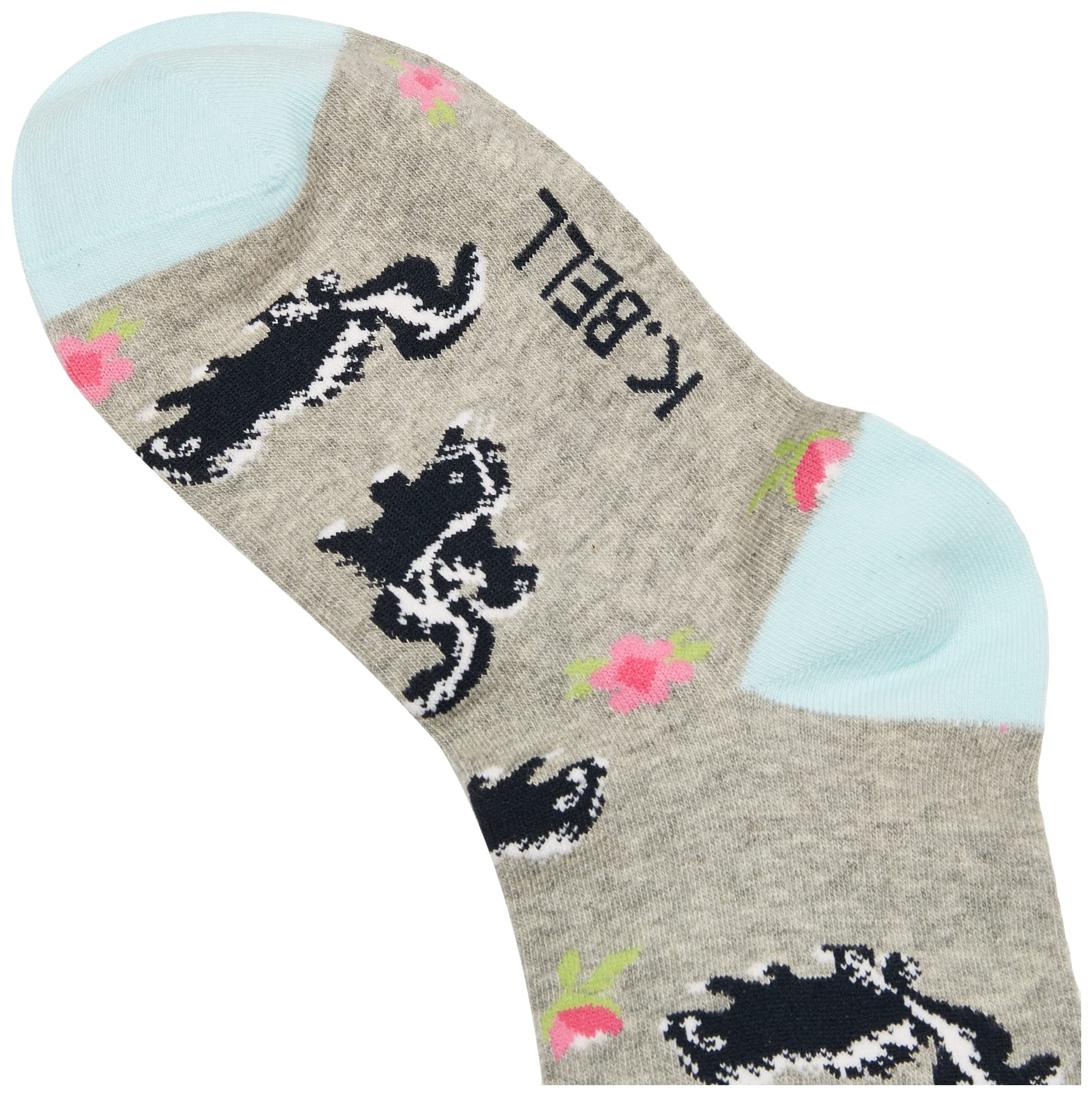 K. Bell Socks Women's Fun Animal Crew Socks-1 Pairs-Cool & Cute Wordplay Novelty Gifts