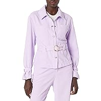 KENDALL + KYLIE Women's Plus Size Oversized Shirt with Belt