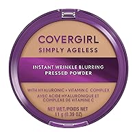 Covergirl Simply Ageless Instant Wrinkle Blurring Pressed Powder, Buff Beige, 0.39 Oz.