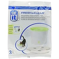 Catit Replacement 3 pack Carbon & Foam Cartridge for Fresh & Clear Water Fountain