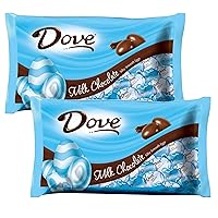 Dove Chocolate Easter Eggs 8.8 oz (2 Pack Simplycomplete Bundle) Two Bags of Silky Smooth Milk Chocolate