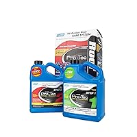 Camco Pro-Tec Camper/RV Rubber Roof Care System | Protect RV Roof & Stop Roof Chalking | Minimize Maintenance | 1 Gallon (41453)