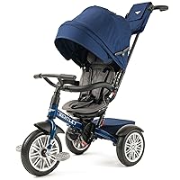 Bentley Trike - All Terrain Toddler Bike 6-in-1, Officially Licensed & Designed by Bentley Motors UK; Baby to Big Kid Tricycle is a Compelling Statement of Performance & Luxury, Sequin Blue (6m-5y+)