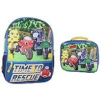Ricky Zoom Backpack School Travel Backpack and Lunch Box Set | Great For Carrying Ricky Zoom Toys, Food, and Drinks