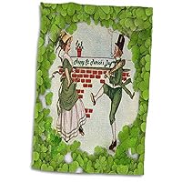 3D Rose Irish Couple Dancing (Vintage) TWL_42900_1 Towel, 15