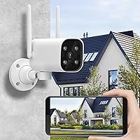 Wireless Outdoor Home Dual-Light Camera with Night Vision,WiFi HD Outdoor Dual-Lens Camera HD Intelligent Surveillance Camera for Home Men Gifts, AQN001