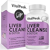 Liver Cleanse Detox & Repair - Liver Support Supplement for Enhanced Fatty Liver Protection with Milk Thistle, Turmeric, Dandelion, and Artichoke Extracts - 60 Liver Detox Capsules…