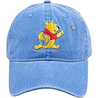 Concept One Disney Winnie The Pooh Dad Hat, Cotton Adjustable Adult Baseball Cap with Curved Brim