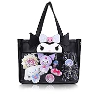Women Ita Bag Anime Tote Bag Cute Lolita Crossbody Shoulder Bag Backpack Purse Satchel Bag with Removable Insert