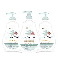 Tip to Toe Baby Body Wash For Baby's Sensitive Skin Sensitive Moisture Washes Away Bacteria, Fragrance-Free and Hypoallergenic Baby Soap, 13 Fl Oz (Pack of 3)
