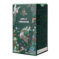 Ssanggye TICLIPS Apple Cinnamon Tea 1.5g x 20TB Premium Blended Tea Delicate Taste Assam Black Tea Fruit Herb Blend Sweet Harmony Scent Aroma Flavor Herbal Delicacy Easy to Carry & Open Tea Bag Daily Drink and Gift Made in Korea
