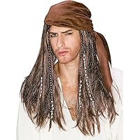 Brown Caribbean Pirate Wig