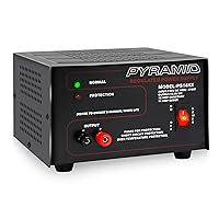 Pyramid Universal Compact Bench Power Supply-12 Amp Linear Regulated Home Lab Benchtop AC-to-Dc 12V Converter w/ 13.8 Volt Dc 115V AC 270 Watt Power Input, Screw Type Terminals, Cooling Fan-PS14KX.5