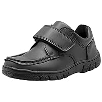 Apakowa Boys Oxford School Uniform Loafer Shoes Adjustable Strap Comfort Dress Shoes (Toddler/Little Kid/Big Kid)