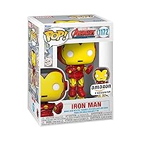 Funko Pop! & Pin: The Avengers: Earth's Mightiest Heroes - 60th Anniversary, Iron Man with Pin, Amazon Exclusive