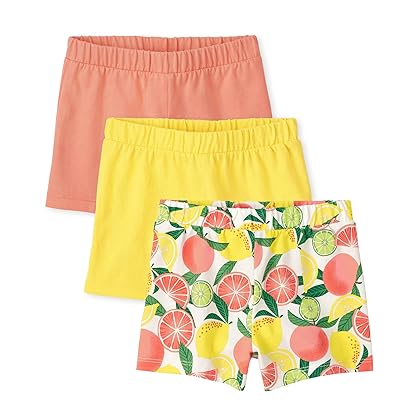 The Children's Place 3 Pack Baby and Toddler Girls Fashion Shorts 3-Pack
