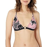BCBGeneration Women's Standard Triangle Swimsuit Top with Removable Cups