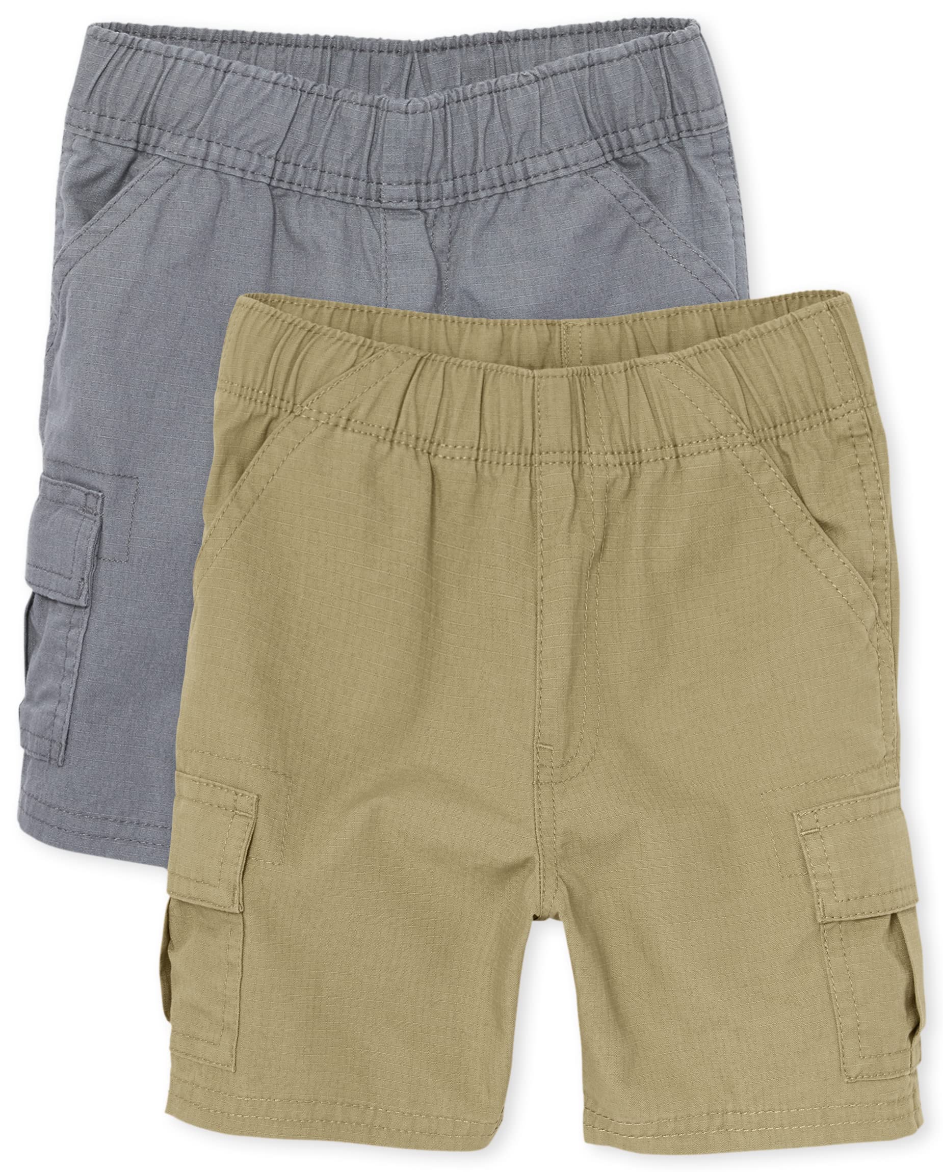 The Children's Place baby boys Pull on Cargo Shorts 2 pack