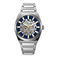 Everett Men's Automatic Watch with Mechanical Movement and Skeleton Dial