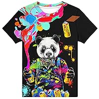 Boys Shirts Girls Graphic 3D Novelty T-Shirts for Kids Unisex Short Sleeve Top Tees Shirt for 6-16 Years