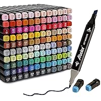 SANJOKI Alcohol Markers 120 colors,Broad&Fine Dual Tip, Permanent Artist  Sketch Markers for Artist and Beginner
