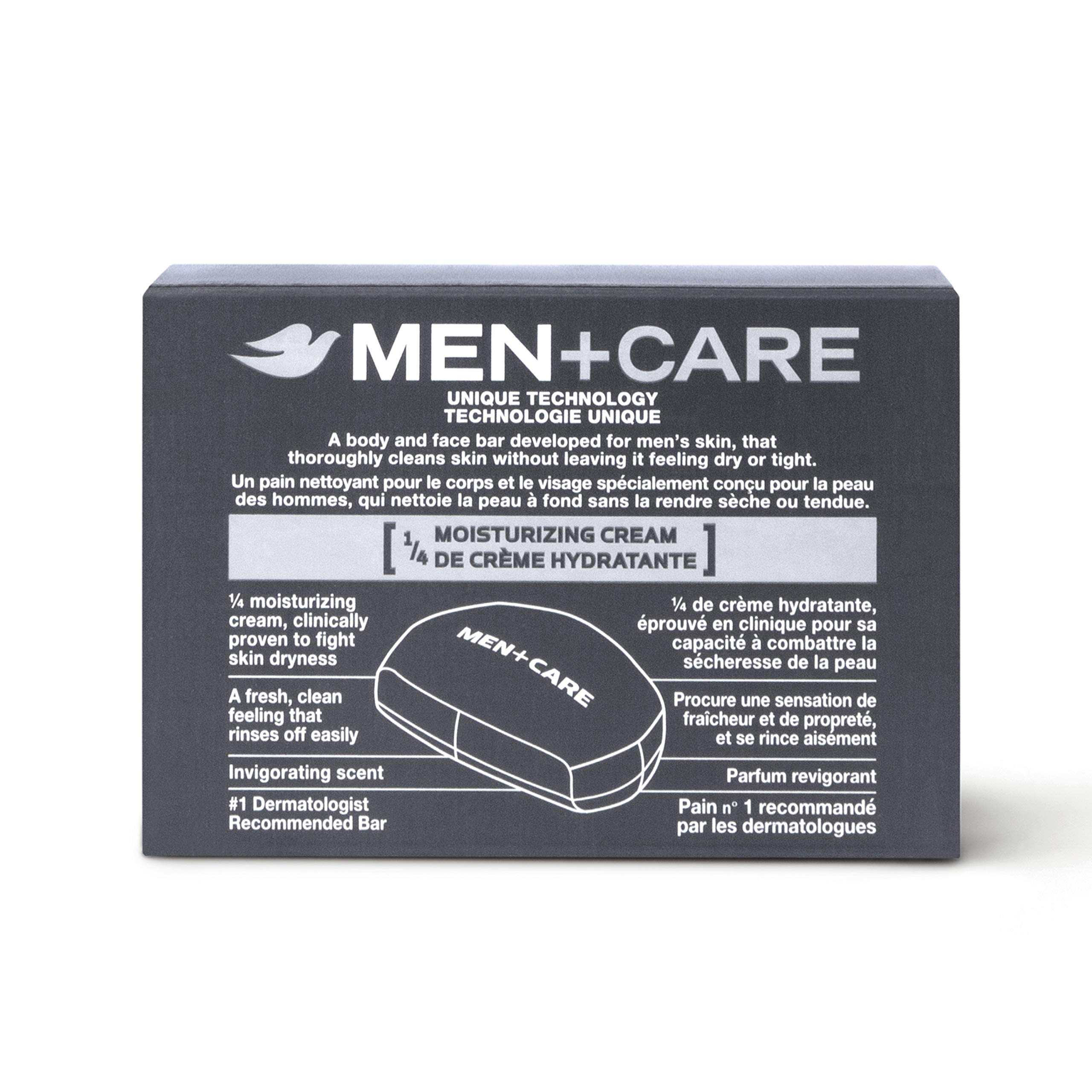 Dove Men+Care 3 in 1 Bar To Clean and Hydrate Skin Extra Fresh More Moisturizing Than Bar Soap 3.75 oz 10 Bars