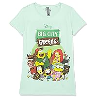 Disney Little Big City Greens Group Shot Girls Short Sleeve Tee Shirt