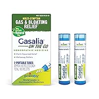 Boiron Gasalia On The Go for Relief from Gas Pressure, Abdominal Pain, Bloating, and Discomfort - 2 Count (160 Pellets)