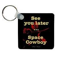 NaniWear Bebop Anime Square Keychain See You Later Space Cowboy