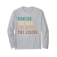 Hamzah The Man The Myth The Legend Funny Personalized Hamzah Long Sleeve T-Shirt