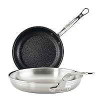 Hestan - ProBond Collection - Essential Skillet Set, Set of Two, 8.5-inch NonStick & 11-inch Stainless Steel, Made without PFOAs