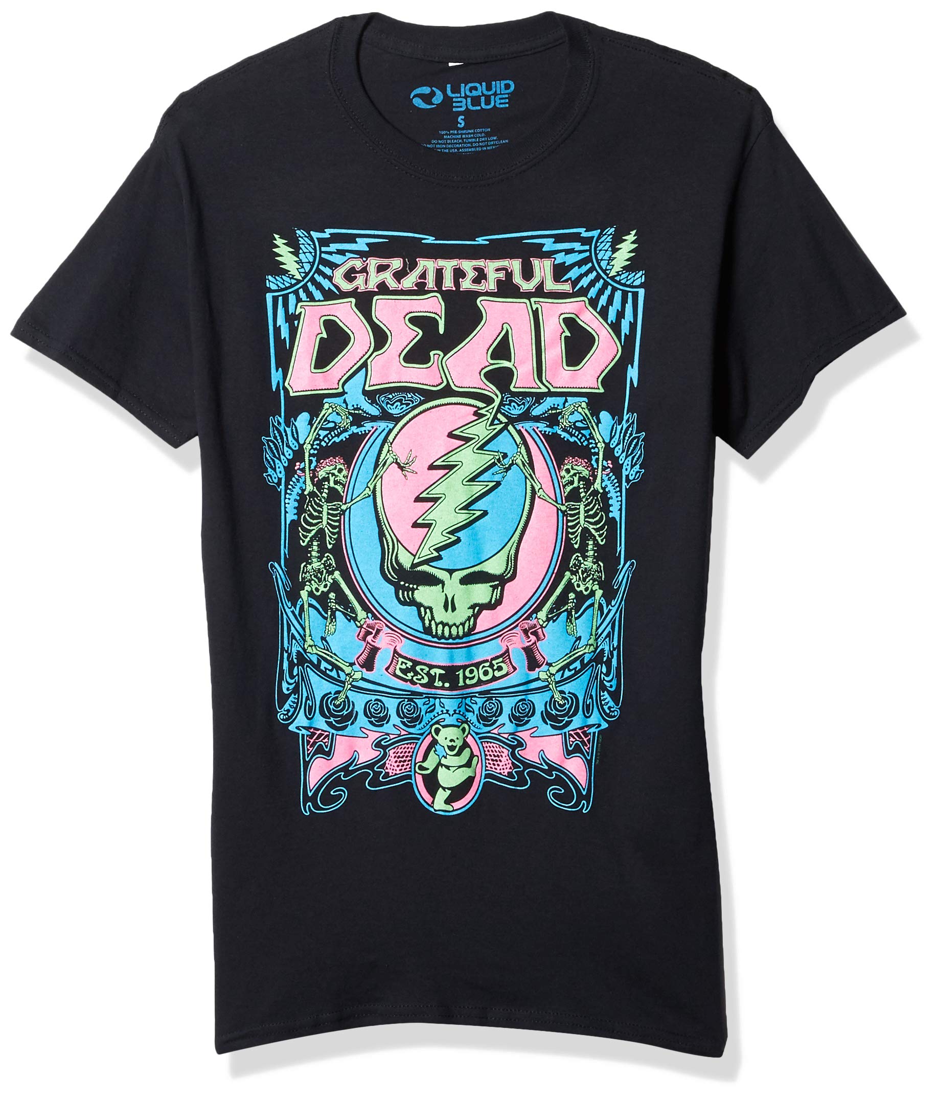 Liquid Blue Grateful Dead SYF Blacklight T-Shirt