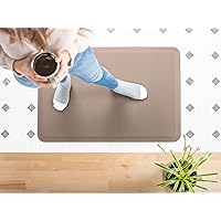 WeatherTech ComfortMat, Stone in Tan -Cushioned, Anti-Fatigue Floor Mat– 24” x 36” Home Comfort Essential for Kitchen, Office, Standing Desk, Laundry Room–Waterproof, Slip-Resistant, Easy to Clean