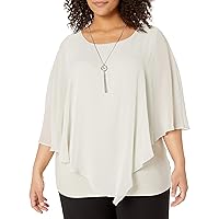 AGB Women's Twist Back Popover Top