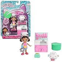 Gabby's Dollhouse, Lunch and Munch Kitchen Set with 2 Toy Figures, Accessories and Furniture Piece, Kids’ Toys for Ages 3 and Above