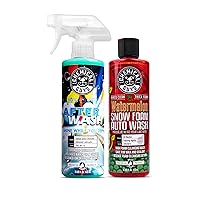 Chemical Guys CWS20816A Car Wash, Dry & Shine Bundle - Watermelon Snow Foam Car Wash Soap, 16 oz + After Wash Gloss Boosting Drying Aid (16 oz) (2 Items) Works on Cars, Trucks, SUVs