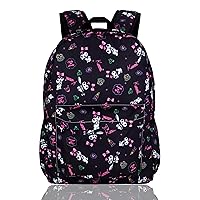 Anime Kuromi Backpack Evil Rabbit Backpack Cute Cartoon Daily Travel Bag All Over Printed Daypack Black