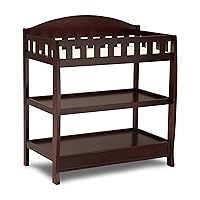 Infant Changing Table with Pad, Espresso Cherry