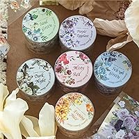 6pcs Decorative Adhesive Tapes Floral Landscape PET Tape Great for Bullet Journal Supplies, Arts, Scrapbook, DIY Crafts, Planners (chenshuihuayuan)