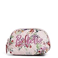 Women's Cotton Clamshell Cosmetic Makeup Organizer Bag