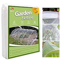 Garden Netting Pest Barrier, Plant Covers 8x24Ft Mesh Mosquito Net Bird Netting for Garden Protection, Plant Netting for Raised Garden Beds Row Cover